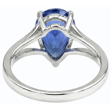 Afbeelding in Gallery-weergave laden, echte pear diamant 3karaat ring vooraanzicht
