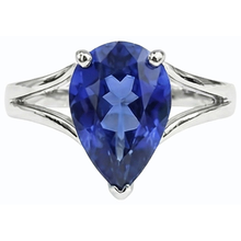 Afbeelding in Gallery-weergave laden, echte pear diamant 3karaat ring close-up detail
