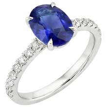 Afbeelding in Gallery-weergave laden, echte round diamant 4.50karaat ring close-up detail
