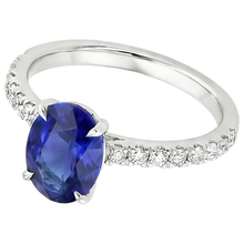 Afbeelding in Gallery-weergave laden, echte round diamant 4.50karaat ring bovenaanzicht
