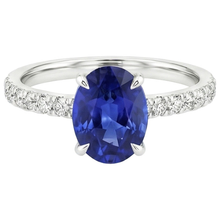 Afbeelding in Gallery-weergave laden, echte round diamant 4.50karaat ring profielweergave
