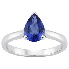 Afbeelding in Gallery-weergave laden, echte pear diamant 2.50karaat ring close-up detail
