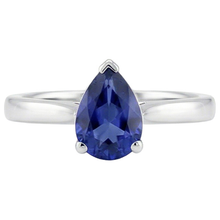 Afbeelding in Gallery-weergave laden, echte pear diamant 2.50karaat ring op wit
