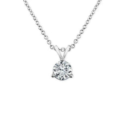 Solitaire Echt Diamanten Halsketting Hanger 2 Karaat Witgoud Vrouwen Sieraden