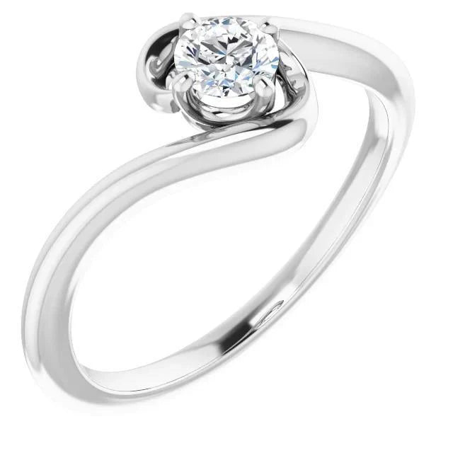 Solitaire Echt Diamanten Verlovingsring 0,50 Karaat Sieraden Nieuw