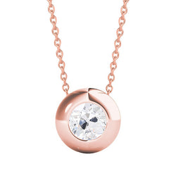 Fijne Diamant Antiek Europees Druppel Hanger 1,50 karaat in 14K