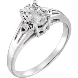 Fijne Diamant Old Mine Slijpvorm Enkele Steen Ring 3 karaat