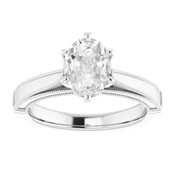 Natuurlijke Diamanten Ring 4ct - Witgoud 14K