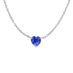 Luxe Royal Blue Saffier Steen Halsketting – 1 karaat 14 Karaat