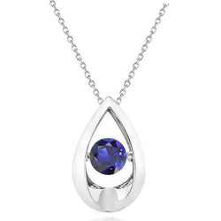 Luxueus Steen Halsketting – Royal Blue Saffier 1 karaat