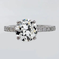 Natuurlijke Diamanten Ring 3.25ct - Witgoud 14K