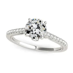 Natuurlijke Diamanten Ring 4ct - Witgoud 14K