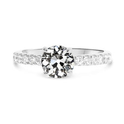 Natuurlijke Diamanten Ring 3.50ct - Witgoud 14K