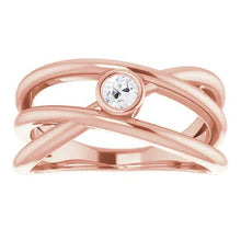 Afbeelding in Gallery-weergave laden, Solitaire Ring Old Miner Echt Diamond Bezel Triple Split Shank 1 Karaat
