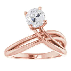 Natuurlijke Diamanten Ring 2ct - Roségoud 14K