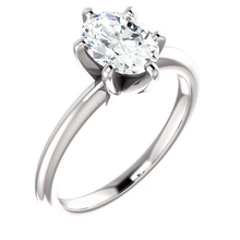 Afbeelding in Gallery-weergave laden, Solitaire Ring Ovaal Geslepen 2,50 Karaat Echt Diamant
