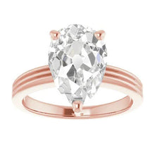 Afbeelding in Gallery-weergave laden, Solitaire Ring Peer Old Miner Echt Diamond Prong Set 5 Karaat Goud
