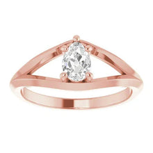 Afbeelding in Gallery-weergave laden, echte pear diamant 1.50karaat ring vooraanzicht
