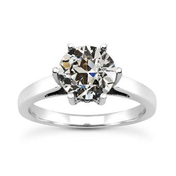 Natuurlijke Diamanten Ring 2.50ct - Witgoud 14K