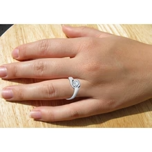 Afbeelding in Gallery-weergave laden, Solitaire Ring Set 1,25 Karaat Natuurlijk Diamanten Verlovingsring Witgoud
