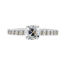 Designer Solitaire Ring met Accenten – Diamant 3 karaat |