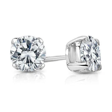 Solitaire Ronde Echt Diamond Stud Earring Dames Gouden Fijne Sieraden 3 Karaat