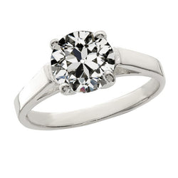 Natuurlijke Diamanten Ring 2.50ct - Witgoud 14K