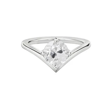 Solitaire Ronde Oude Europese Echt Diamanten Ring Enhancer 1,50 Karaat