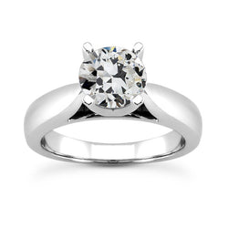 Handgemaakte Diamant Solitaire Verlovingsring 2 karaat