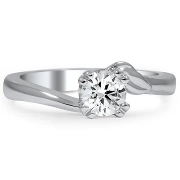 Solitaire Sprankelende 1,50 Karaat Ronde Geslepen Echt Diamanten Trouwring