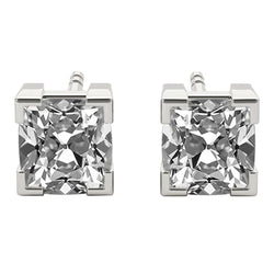 Cushion Slijpvorm Fijne Diamant Oorstekers – 6,50 karaat in 14K
