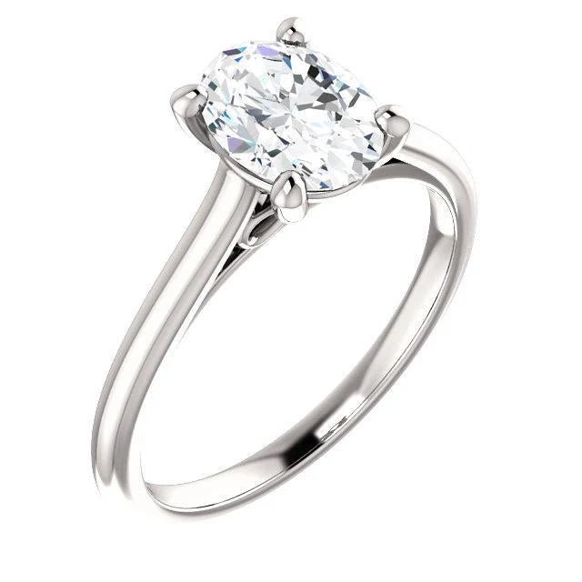 Solitaire Verlovingsring 2,50 Karaat Echt Diamant Filigraan Witgoud 14K