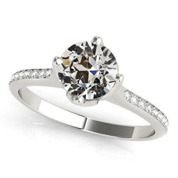 Natuurlijke Diamanten Ring 3.50ct - Witgoud 14K
