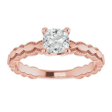Afbeelding in Gallery-weergave laden, Solitaire Verlovingsring Oud Geslepen Kussen Echt Diamant 2,50 Karaat
