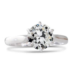 Natuurlijke Diamanten Ring 2.50ct - Witgoud 14K
