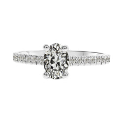 Luxe Diamant Solitaire Ring met Accenten 2,50 karaat