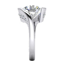 Afbeelding in Gallery-weergave laden, Spanning Zoals Gouden Echt Diamanten Ring Voor Vrouwen
