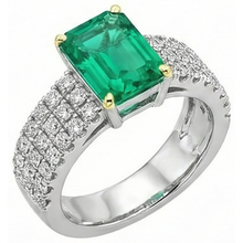 Afbeelding in Gallery-weergave laden, Stralend Edelsteen Ring 2,50 karaat – vooraanzicht
