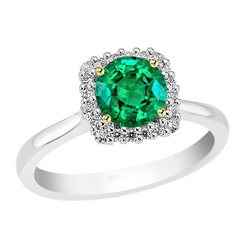 GIA Gekeurd Edelsteen Ring – Colombiaanse Smaragd 2 karaat