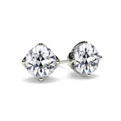Oorhangers 14K Witgoud – Diamant Old Mine Slijpvorm 3 karaat