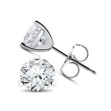 Sparkling Prong Set 5,00 Karaat Echt Diamanten Oorknopjes Wit Goud 14K