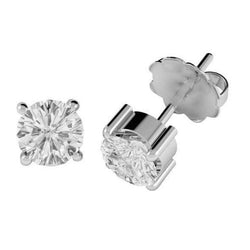 Sprankelende G VS1 Ronde 4.50 Karaat Natuurlijke Echte (Niet Labgekweekt) Diamanten Dames Oorknoppen Goud