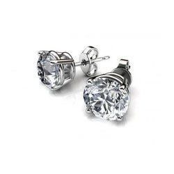 Natuurlijke Diamanten Oorbel 5ct - Witgoud 14K