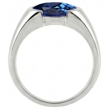 Afbeelding in Gallery-weergave laden, Sprankelende 2 karaats ovale Ceylon blauwe saffier Solitaire ring
