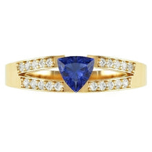 Afbeelding in Gallery-weergave laden, echte round diamant 1karaat ring close-up detail
