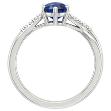Afbeelding in Gallery-weergave laden, echte round diamant 4.50karaat ring zijaanzicht
