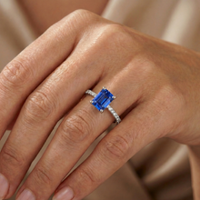 Afbeelding in Gallery-weergave laden, echte round diamant 3karaat ring op wit
