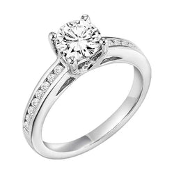 Natuurlijke Diamanten Ring 3.10ct - Witgoud 14K