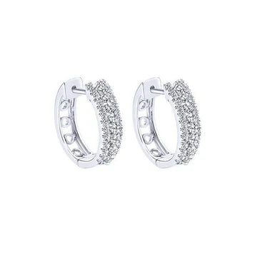 Sprankelende Ronde Geslepen Echt Diamanten Damesoorringen Van 3 Ct Witgoud 14K