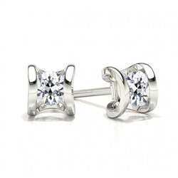 Diamant Oorstekers 2 karaat G/VS1 – 14 Karaat Witgoud